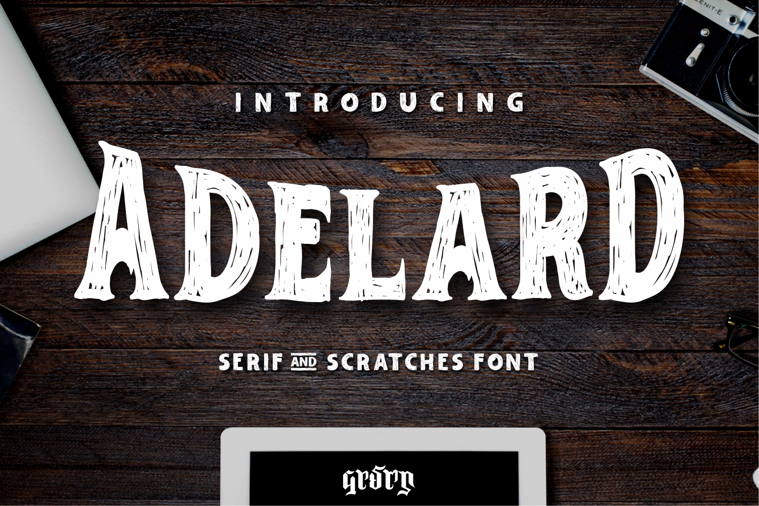 Adelard: A Slab Serif Font for Handmade Crafters and Product Creators