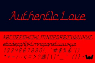 Authentic Love: A Script Handwritten Font for Creative Crafters