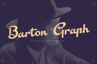 Barton Graph Script Typeface for Editorial Design and Branding