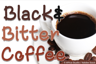 Black and Bitter Coffee: A Script Handwritten Font for Creative Crafters