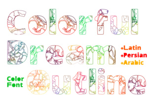 Colorful Dream Outline: A Unique Color Font for Creative Design