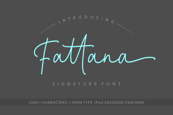 Fattana: A Script Handwritten Font for Editorial Elegance