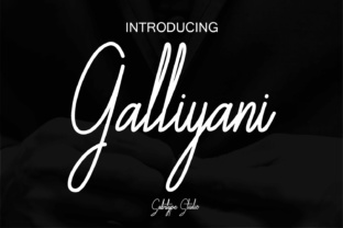 Galliyani: A Script Handwritten Font for Laid-Back Branding