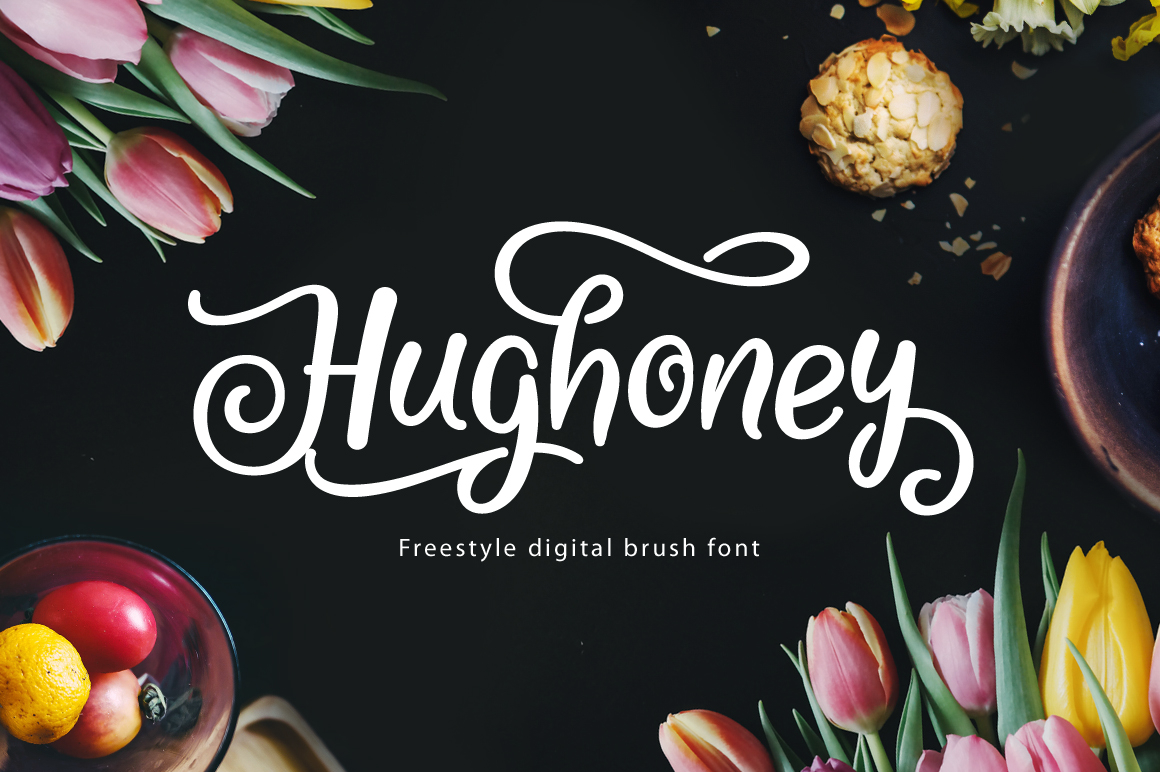 Hughoney: A Script Handwritten Font for Creative Branding
