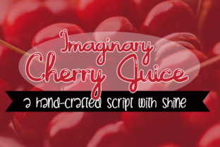 Imaginary Cherry Juice: A Script Font for Creative Crafters