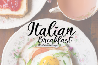 Italian Breakfast: A Vibrant Script Font for Creative Designers