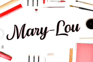 Mary-Lou: A Script Font That Elevates Branding with Charm and Class