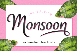 Monsoon: A Script Font That Brings Tropical Charm to Your Craft Projects