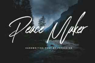 Peace Maker: A Script Handwritten Font for Bold Web Design