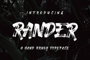 Rander: A Versatile Script Font for Editorial Design