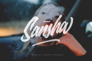 Sansha: A Script Handwritten Font for Creative Crafters and Product Designers